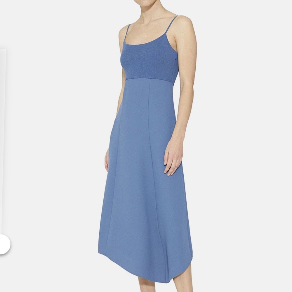 NWT Theory Flared Slip Dress in Crepe